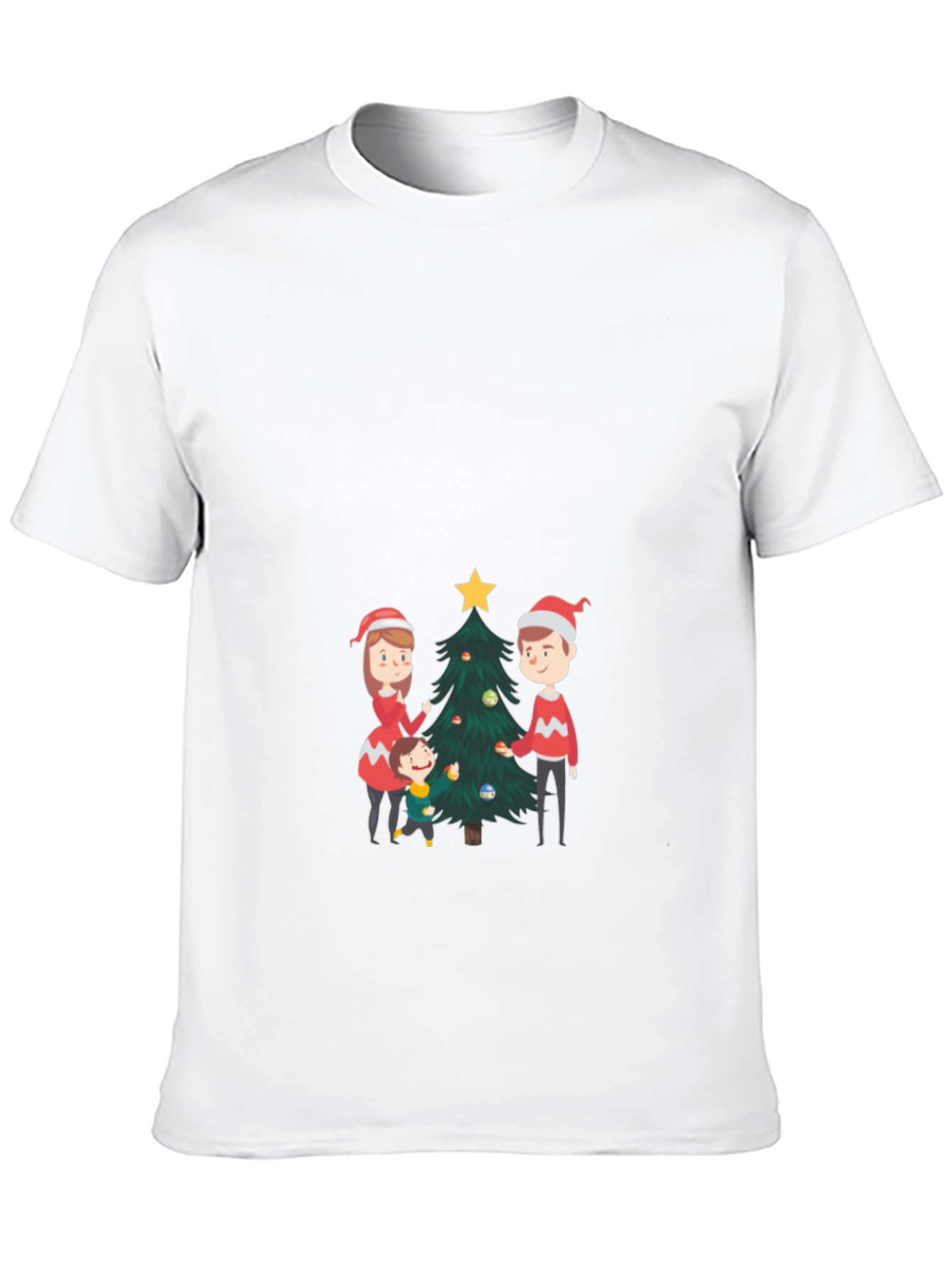 Festive Family Christmas Tree T-Shirt