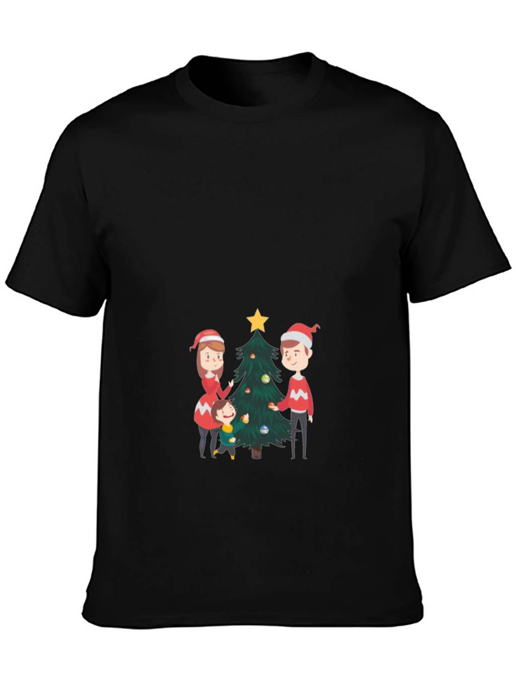 Festive Family Christmas Tree T-Shirt