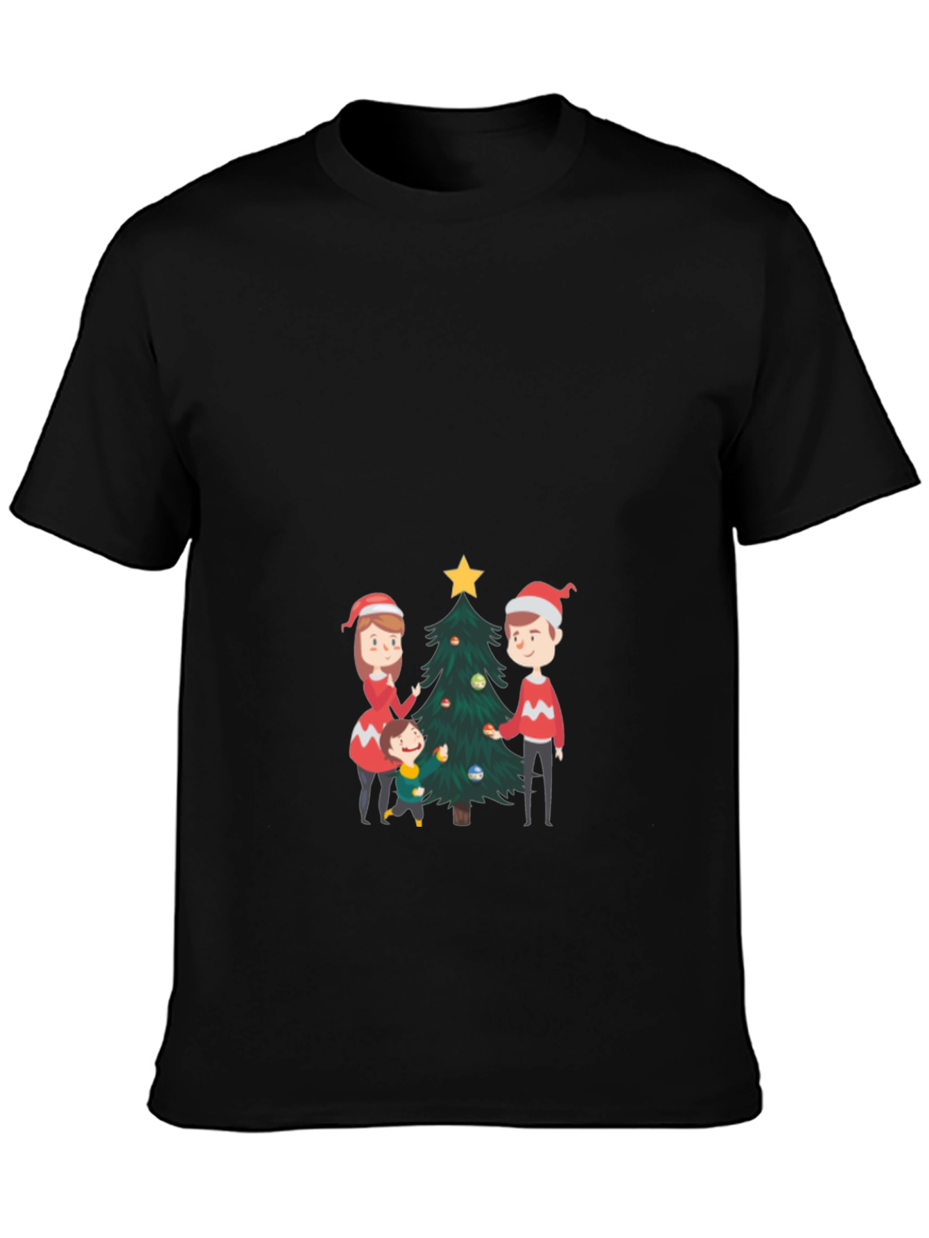 Festive Family Christmas Tree T-Shirt