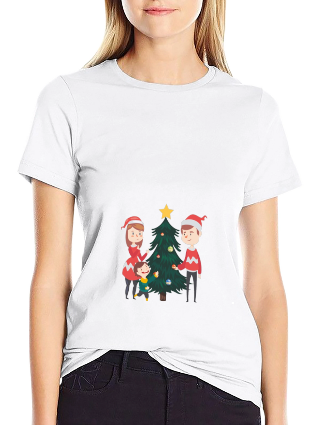 Festive Family Christmas Tree T-Shirt