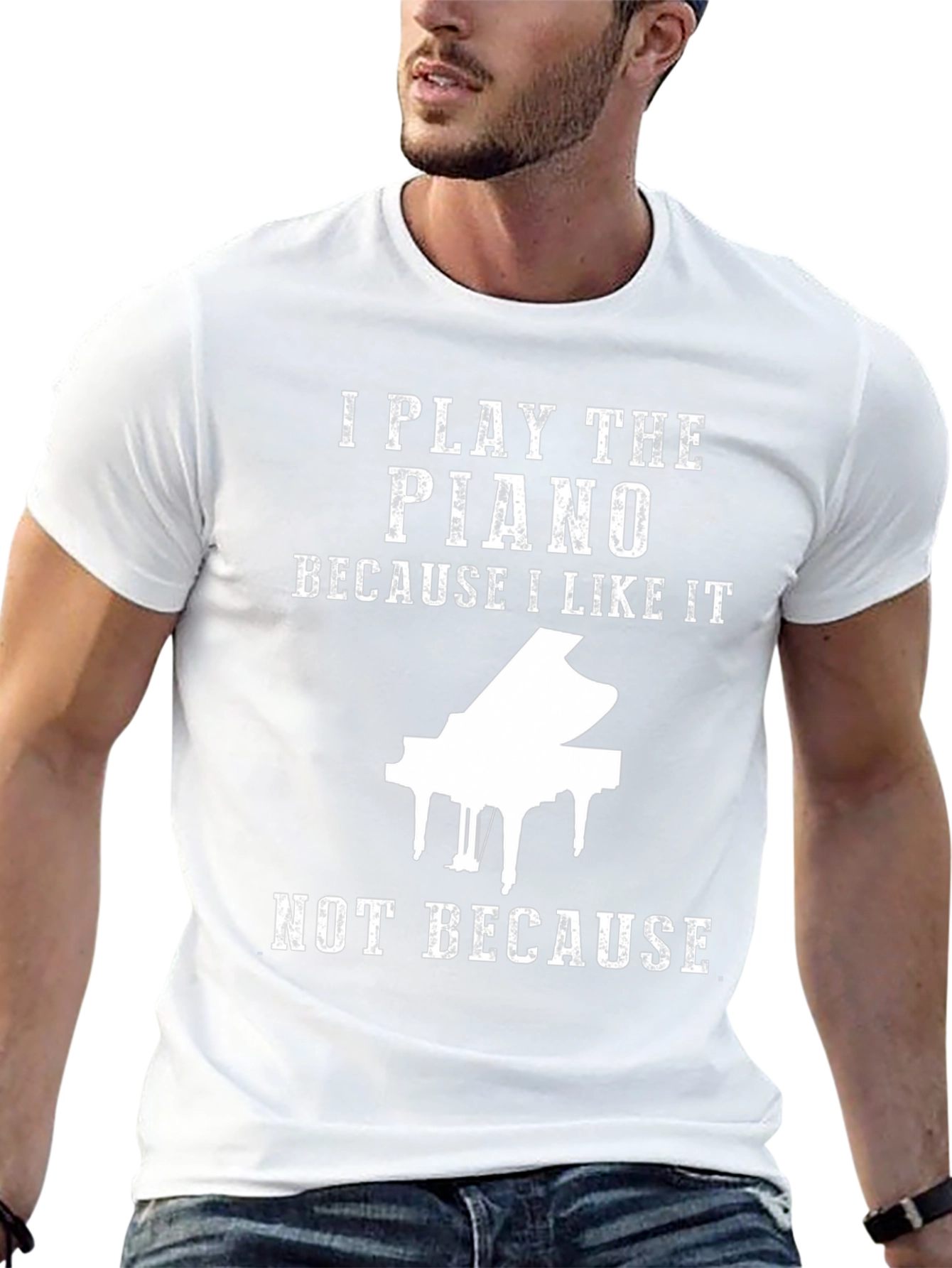 I Play Piano T-Shirt - Music Lover Tee