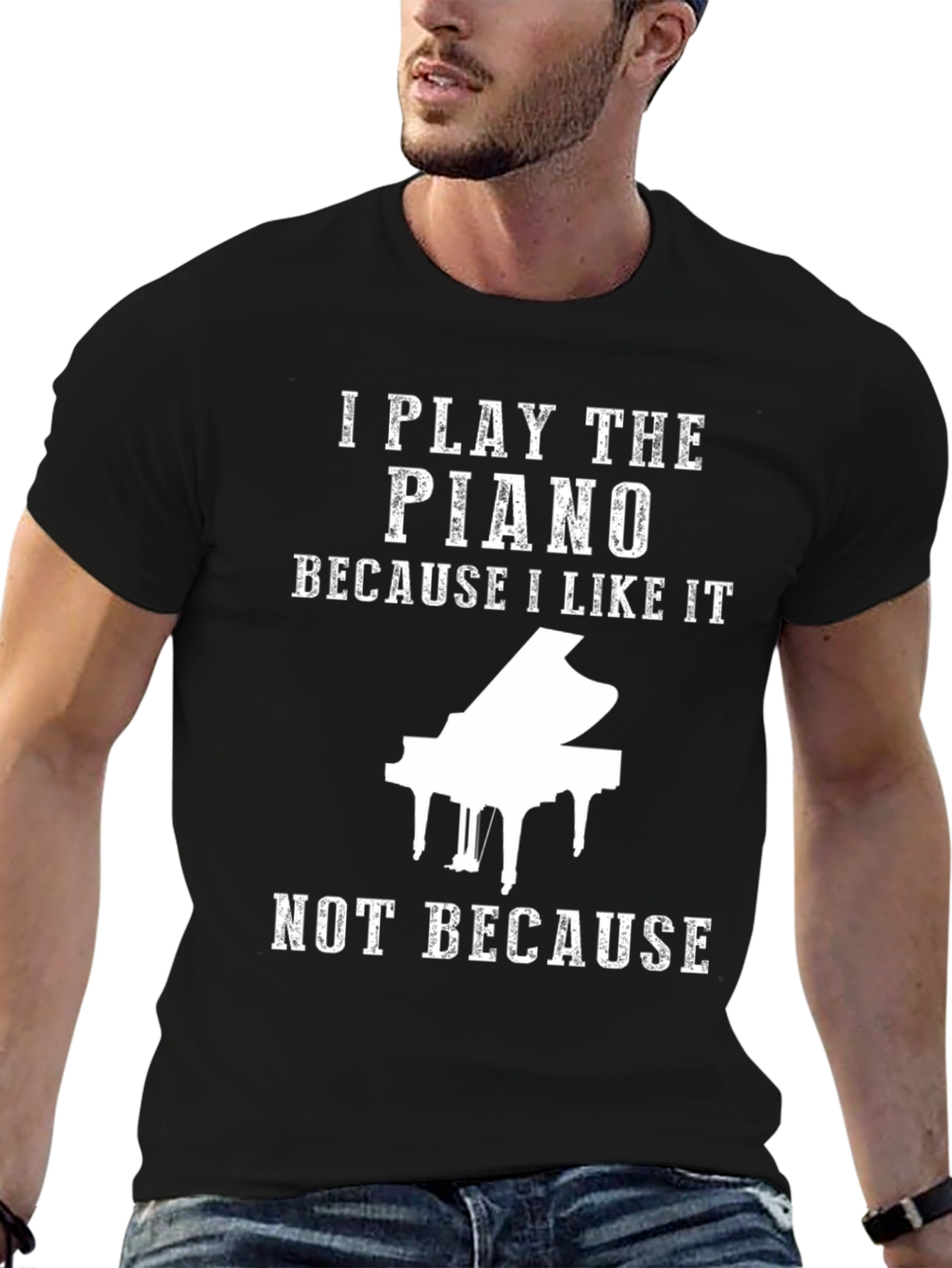 I Play Piano T-Shirt - Music Lover Tee