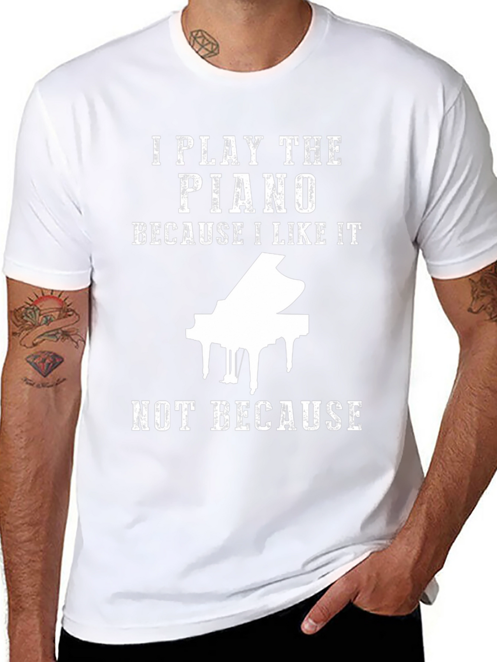I Play Piano T-Shirt - Music Lover Tee