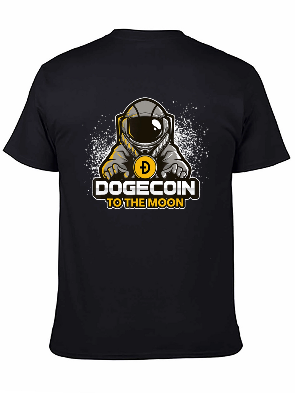 Dogecoin to the Moon Black T-Shirt