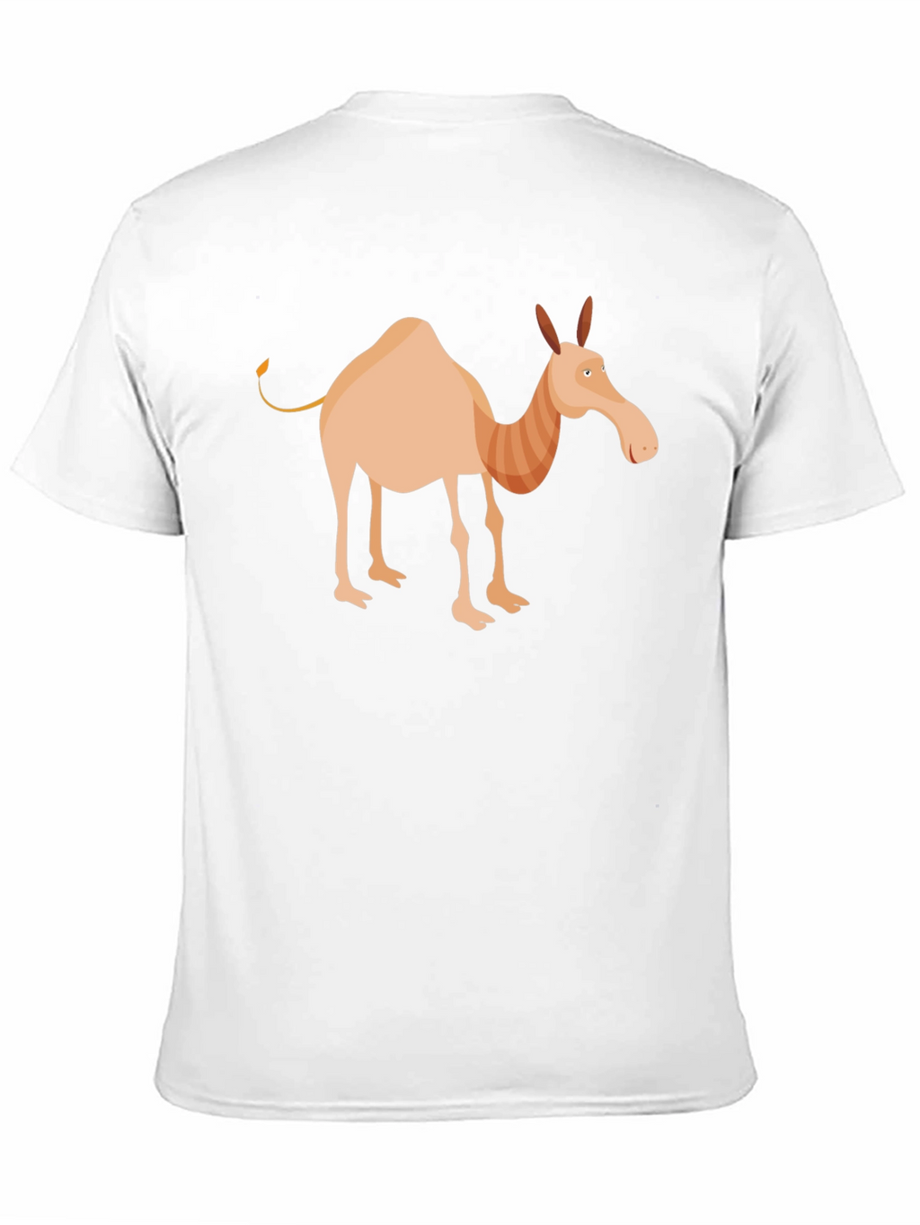 Cartoon Camel Graphic Tee - Unisex Black T-Shirt