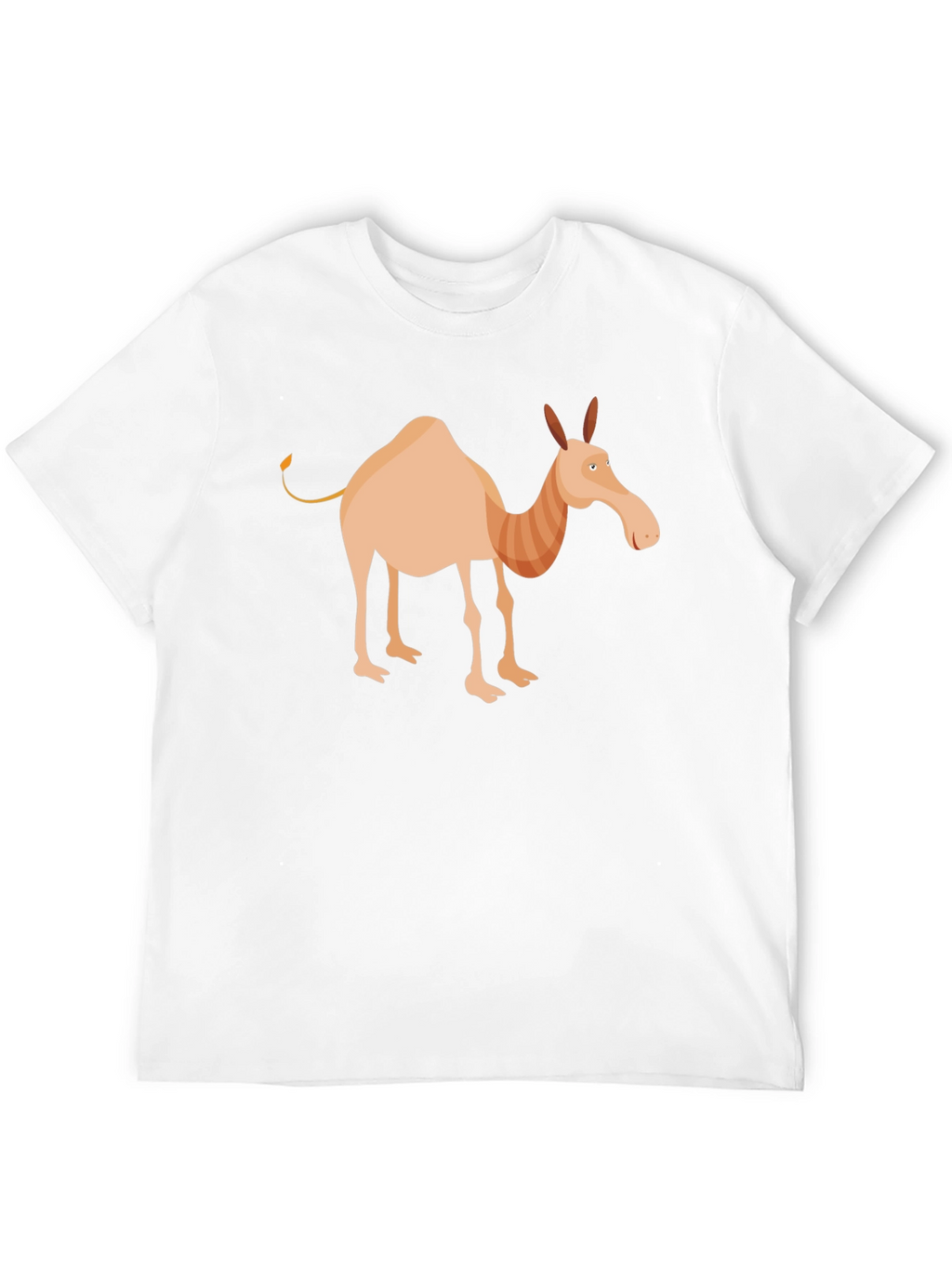 Cartoon Camel Graphic Tee - Unisex Black T-Shirt