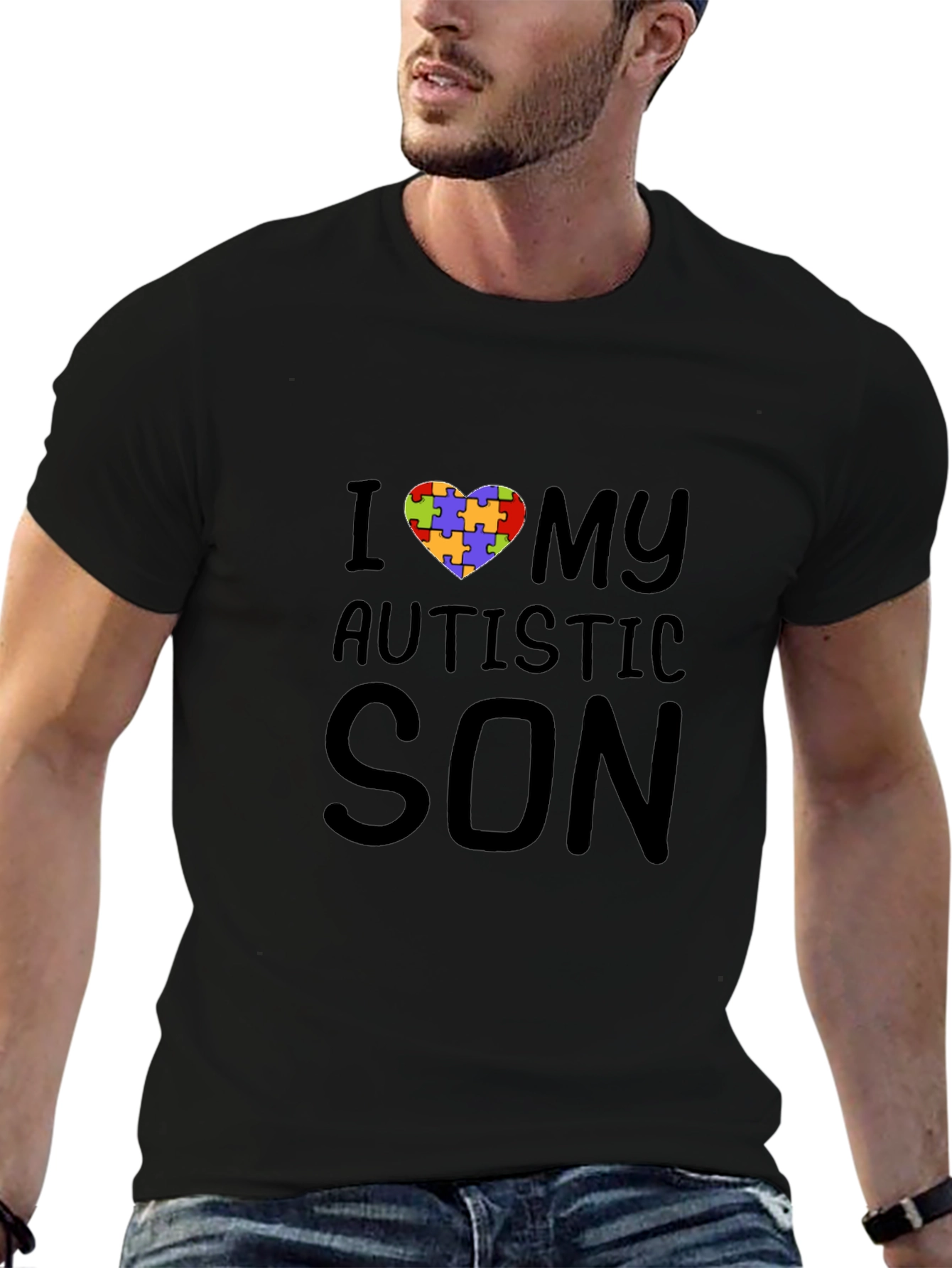 I Heart My Autistic Son T-Shirt - Autism Awareness