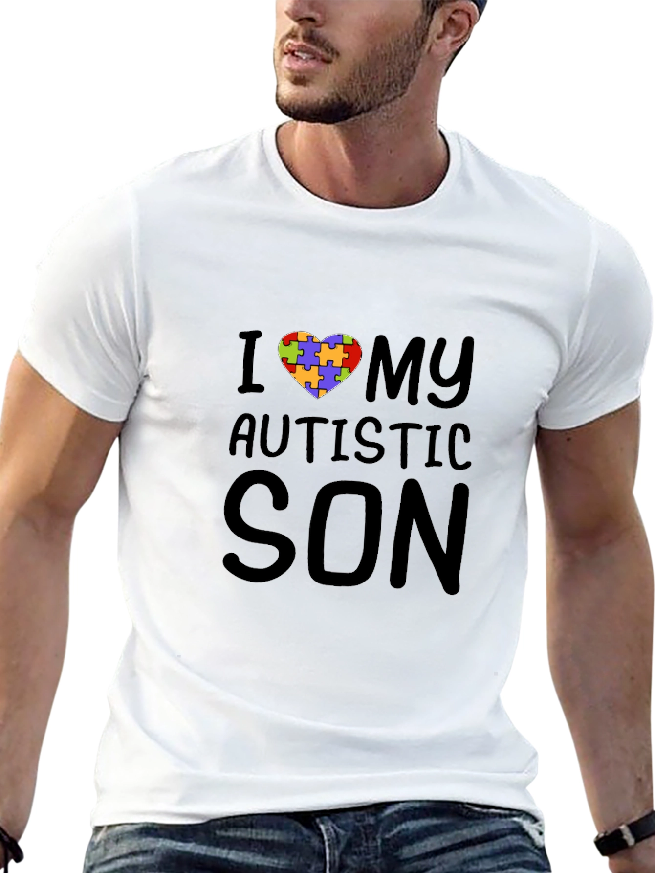I Heart My Autistic Son T-Shirt - Autism Awareness