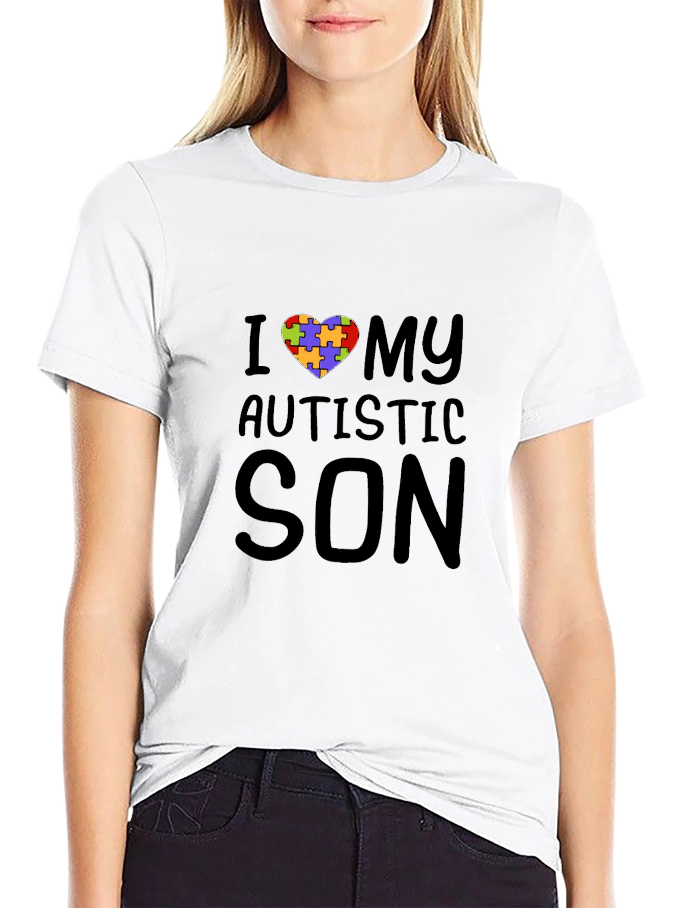 I Heart My Autistic Son T-Shirt - Autism Awareness