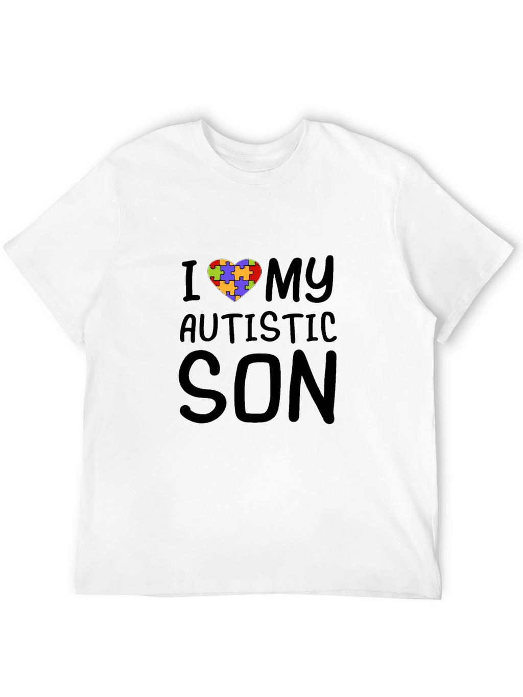 I Heart My Autistic Son T-Shirt - Autism Awareness