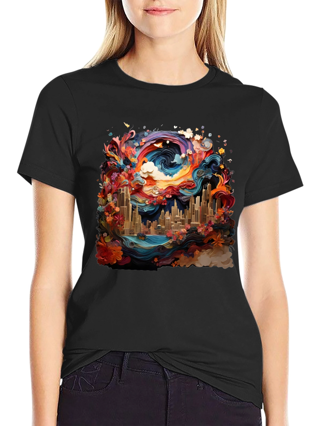Vibrant Cityscape Tee