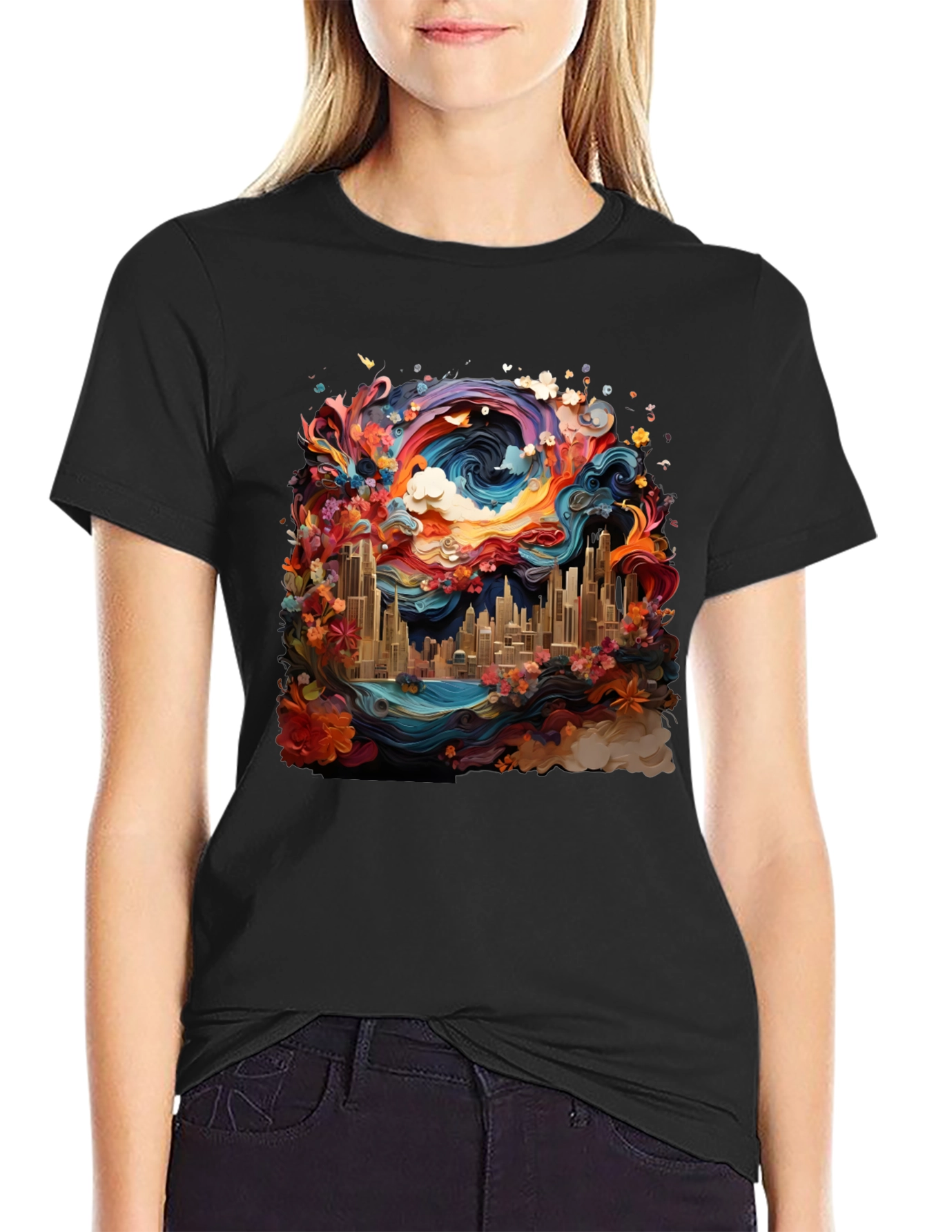 Vibrant Cityscape Tee