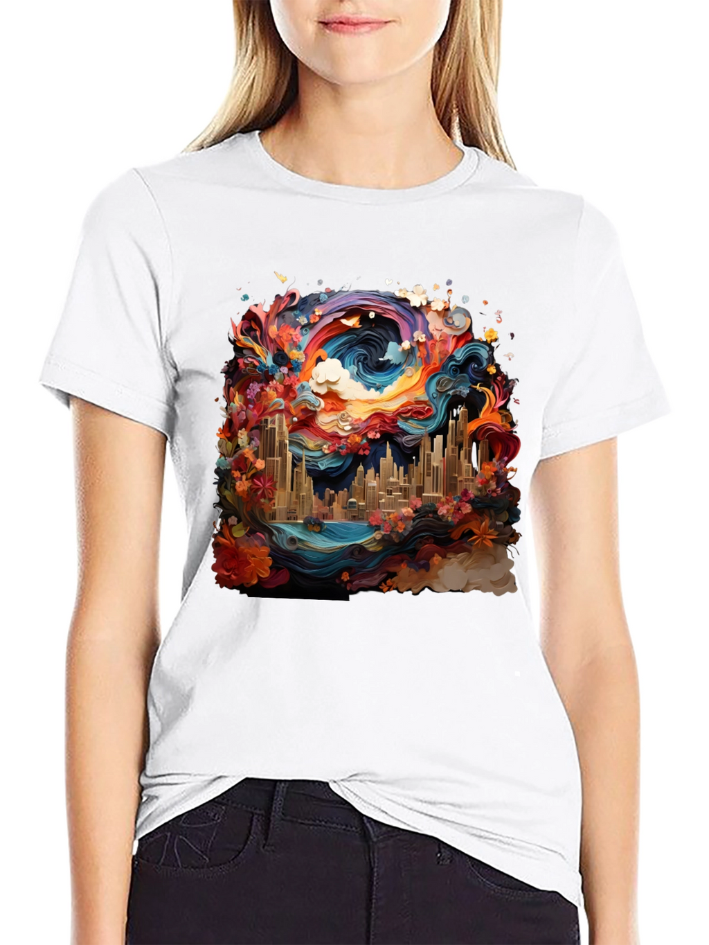 Vibrant Cityscape Tee