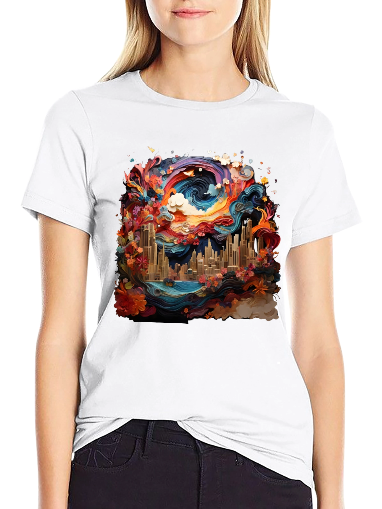Vibrant Cityscape Tee