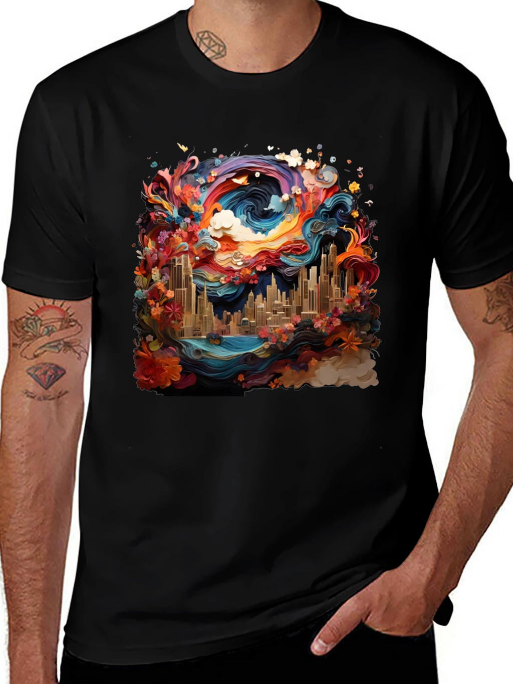 Vibrant Cityscape Tee