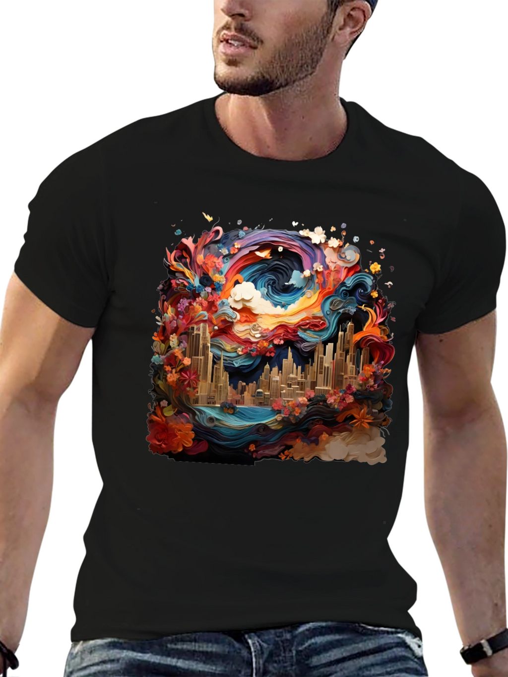Vibrant Cityscape Tee