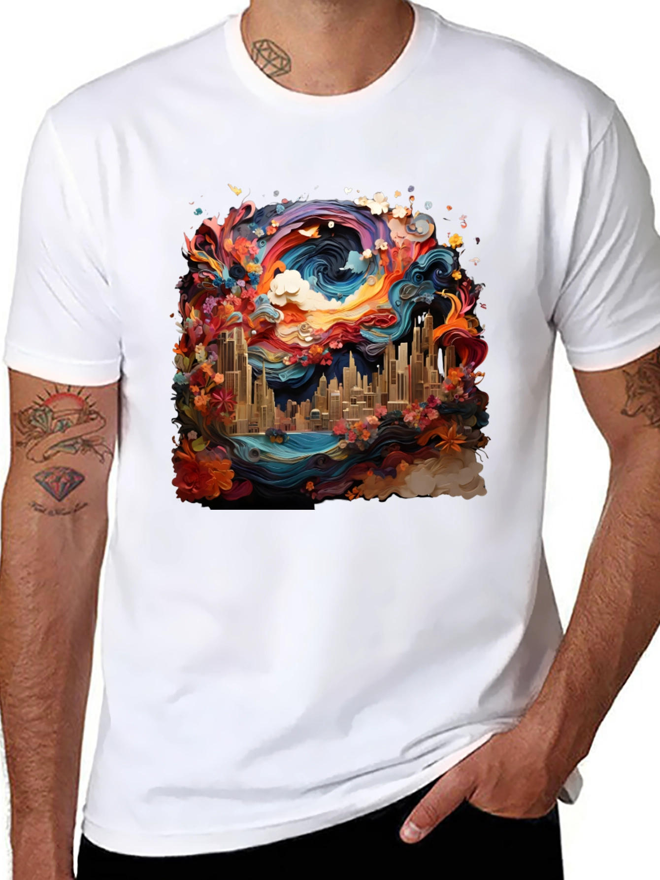 Vibrant Cityscape Tee