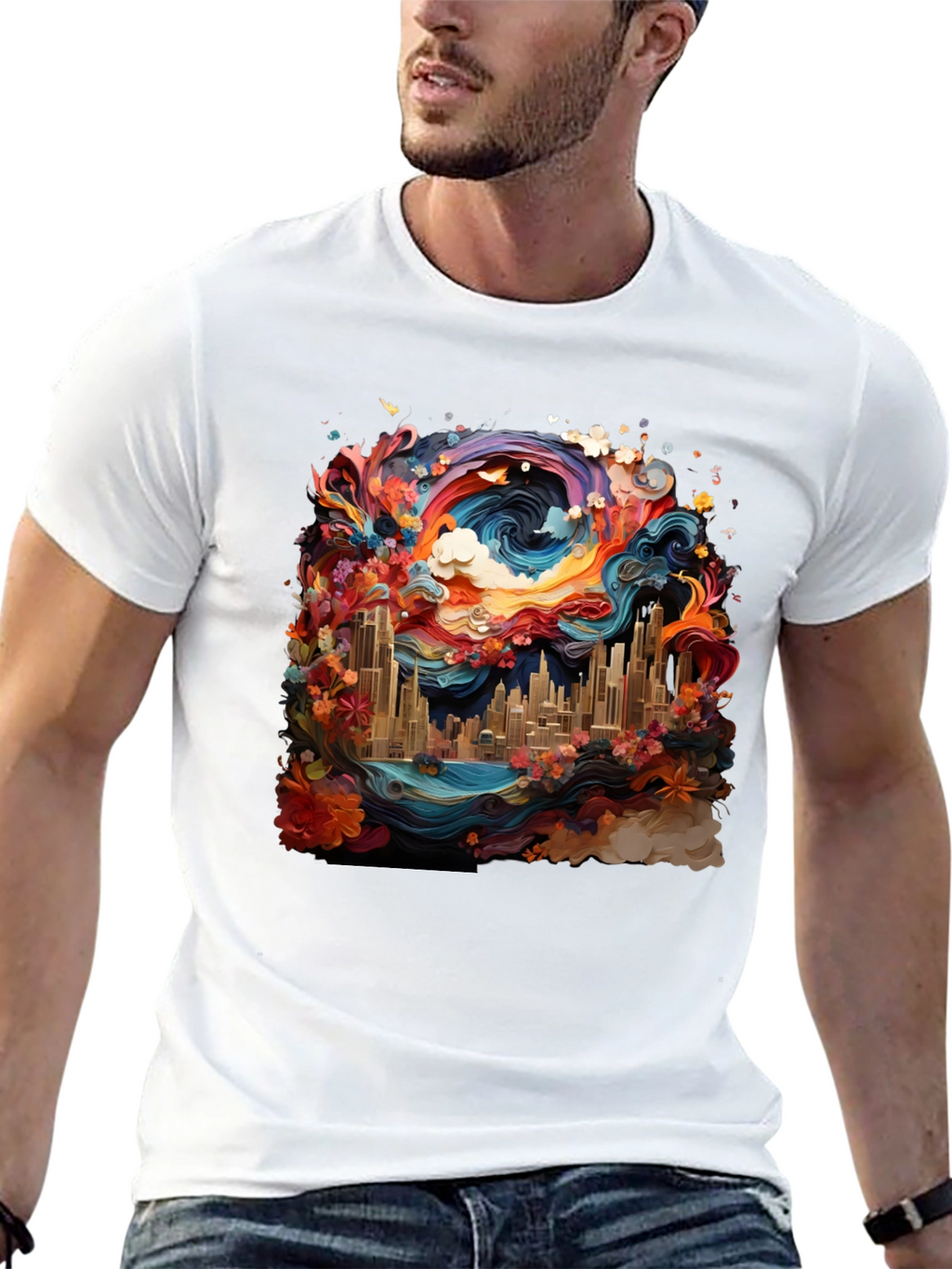 Vibrant Cityscape Tee