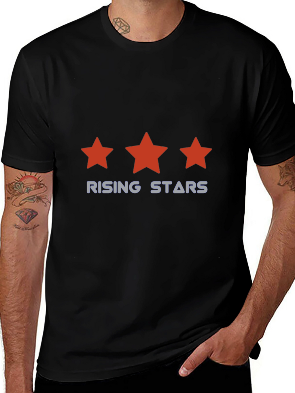 Rising Stars Graphic Tee - Classic Black