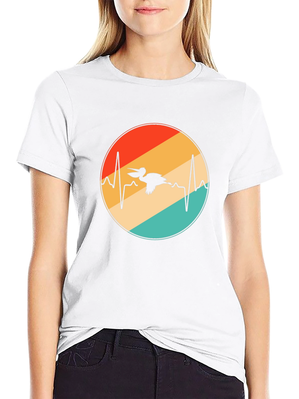 Pelican Heartbeat Retro Graphic Tee