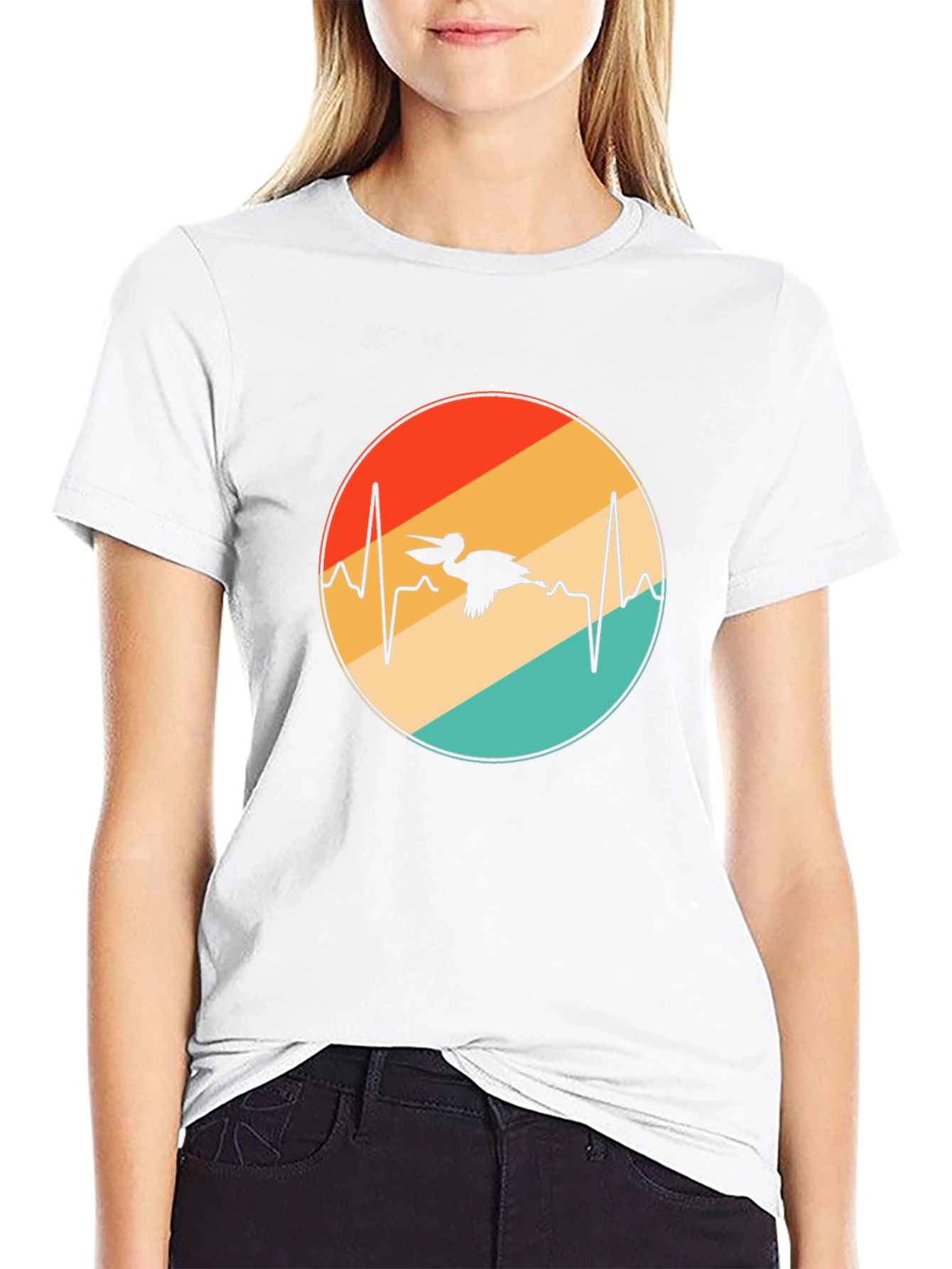 Pelican Heartbeat Retro Graphic Tee