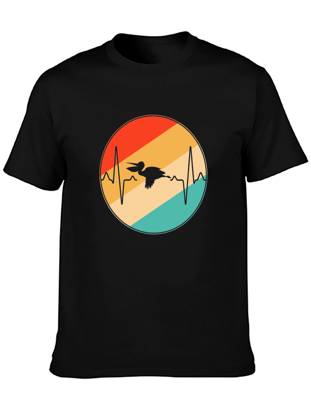 Pelican Heartbeat Retro Graphic Tee