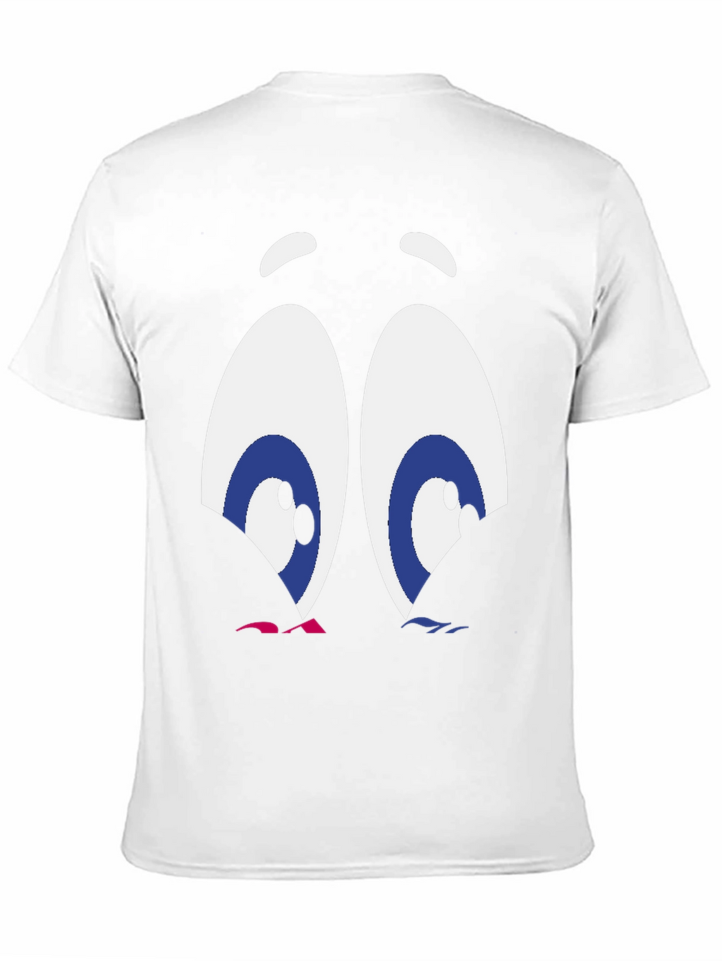 Cartoon Eyes Graphic T-Shirt - Funny Expression Tee