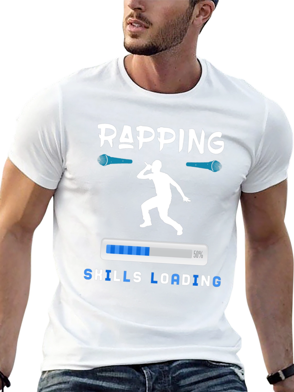 Rapping Skills Loading Graphic T-Shirt