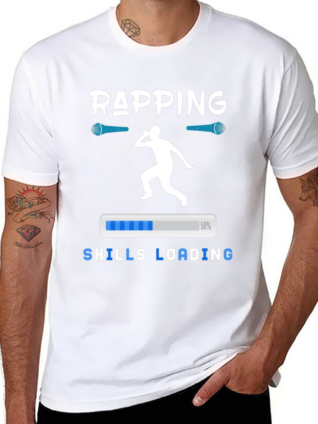 Rapping Skills Loading Graphic T-Shirt