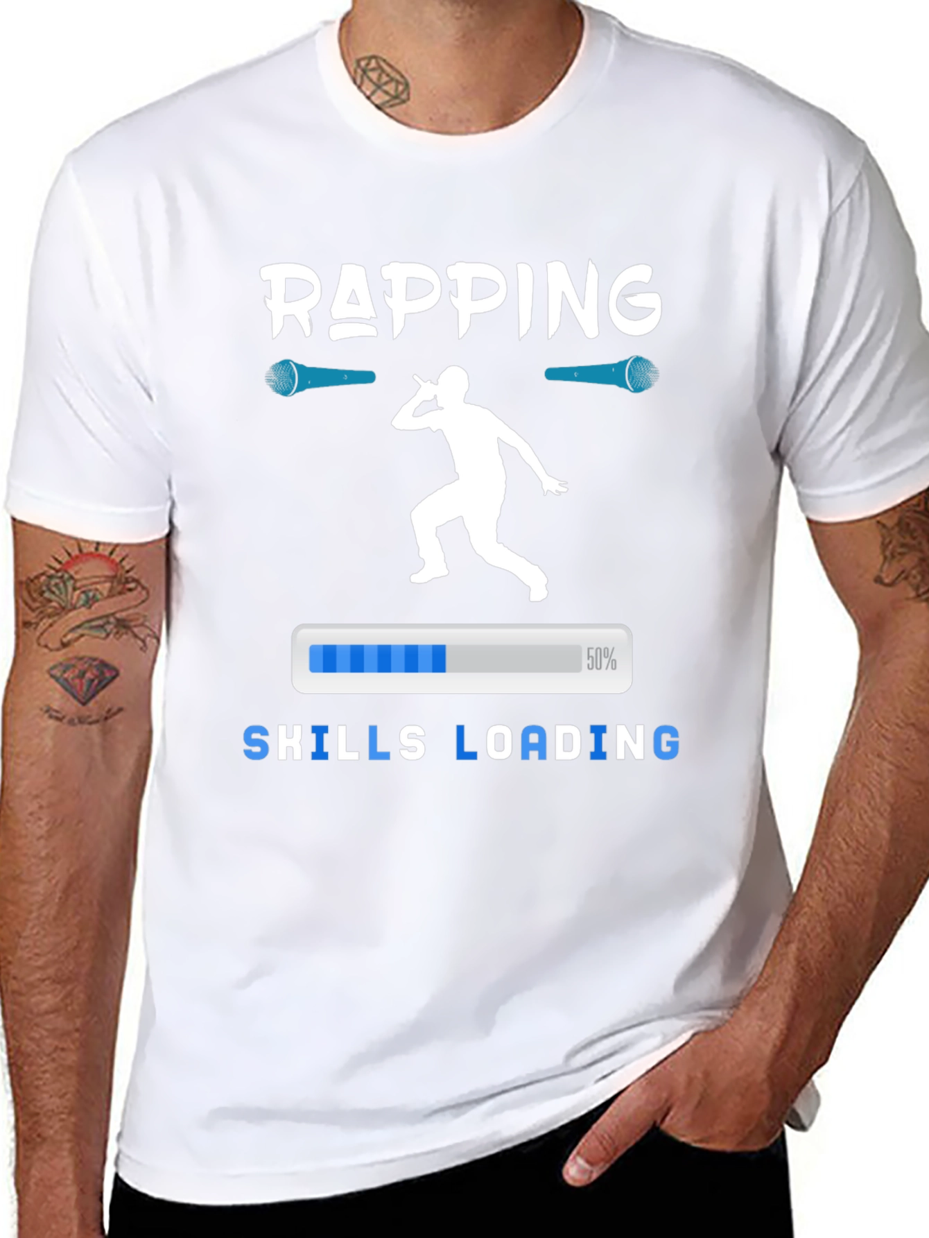 Rapping Skills Loading Graphic T-Shirt
