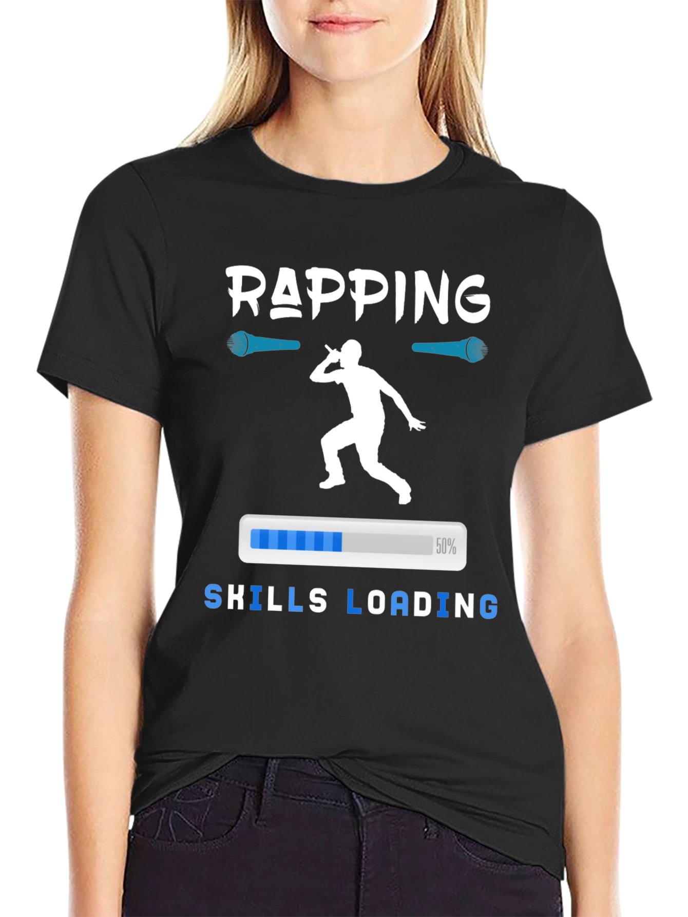 Rapping Skills Loading Graphic T-Shirt