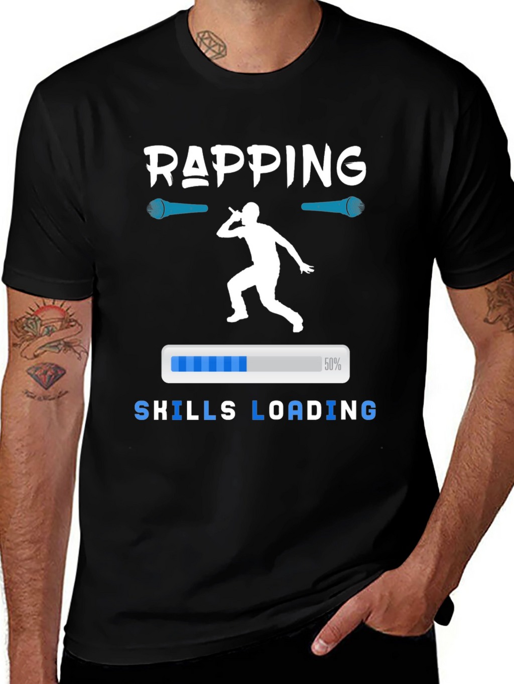 Rapping Skills Loading Graphic T-Shirt