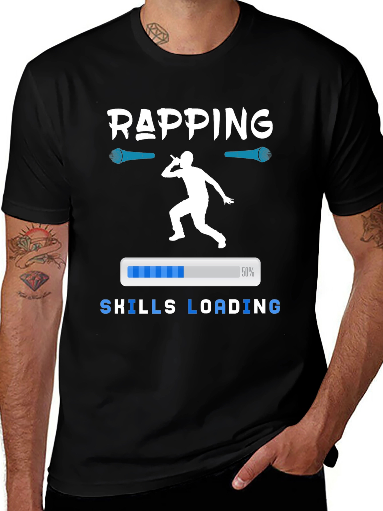 Rapping Skills Loading Graphic T-Shirt