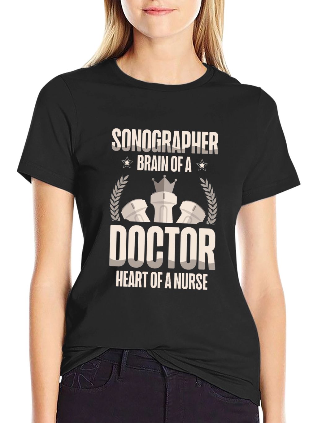 Sonographer Brain Doctor Nurse Graphic Tee