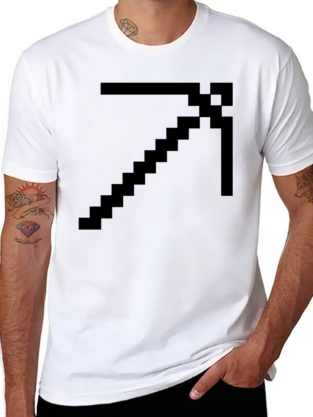 Pixel Pickaxe Graphic T-Shirt