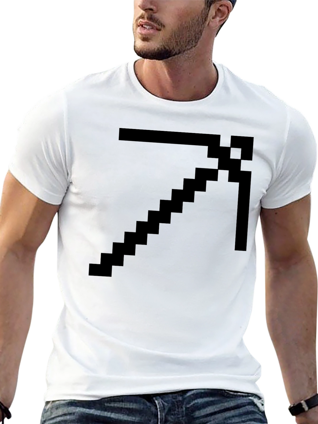 Pixel Pickaxe Graphic T-Shirt