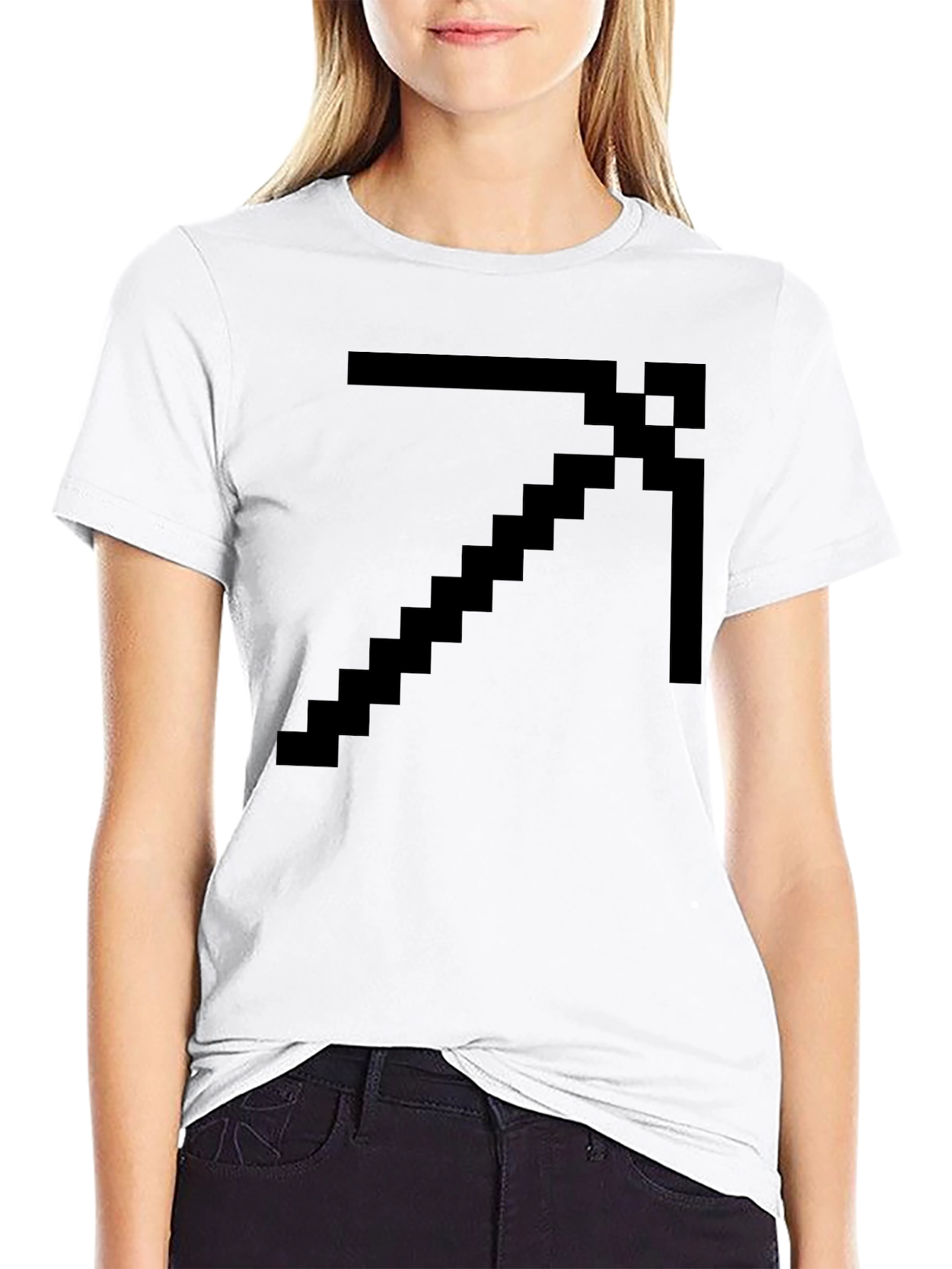Pixel Pickaxe Graphic T-Shirt