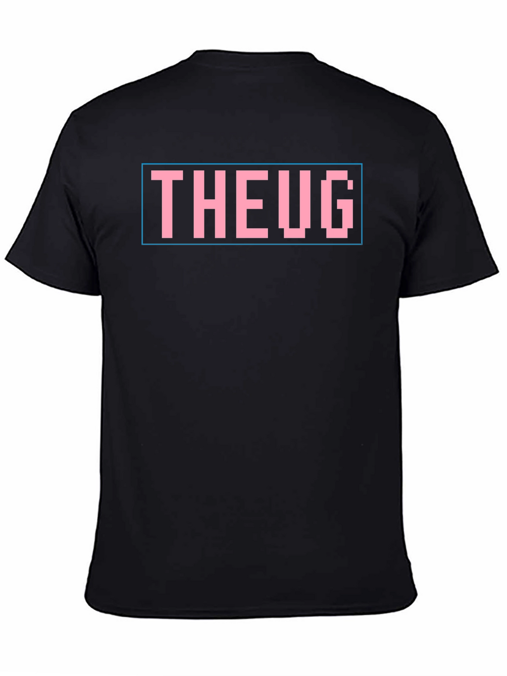 THEUG Pixel Graphic T-Shirt - Black Cotton Blend Tee