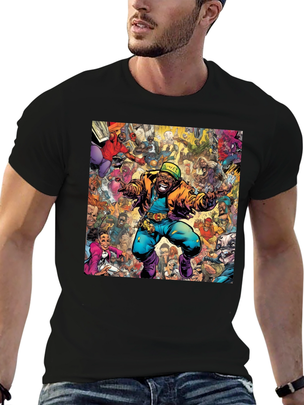 Retro Comic Book Style Graphic Tee