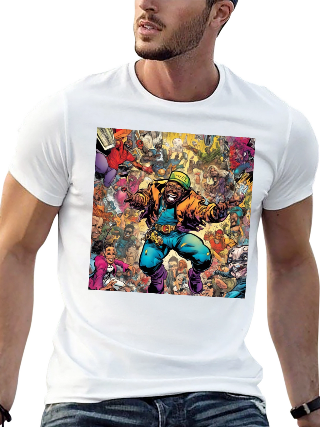 Retro Comic Book Style Graphic Tee