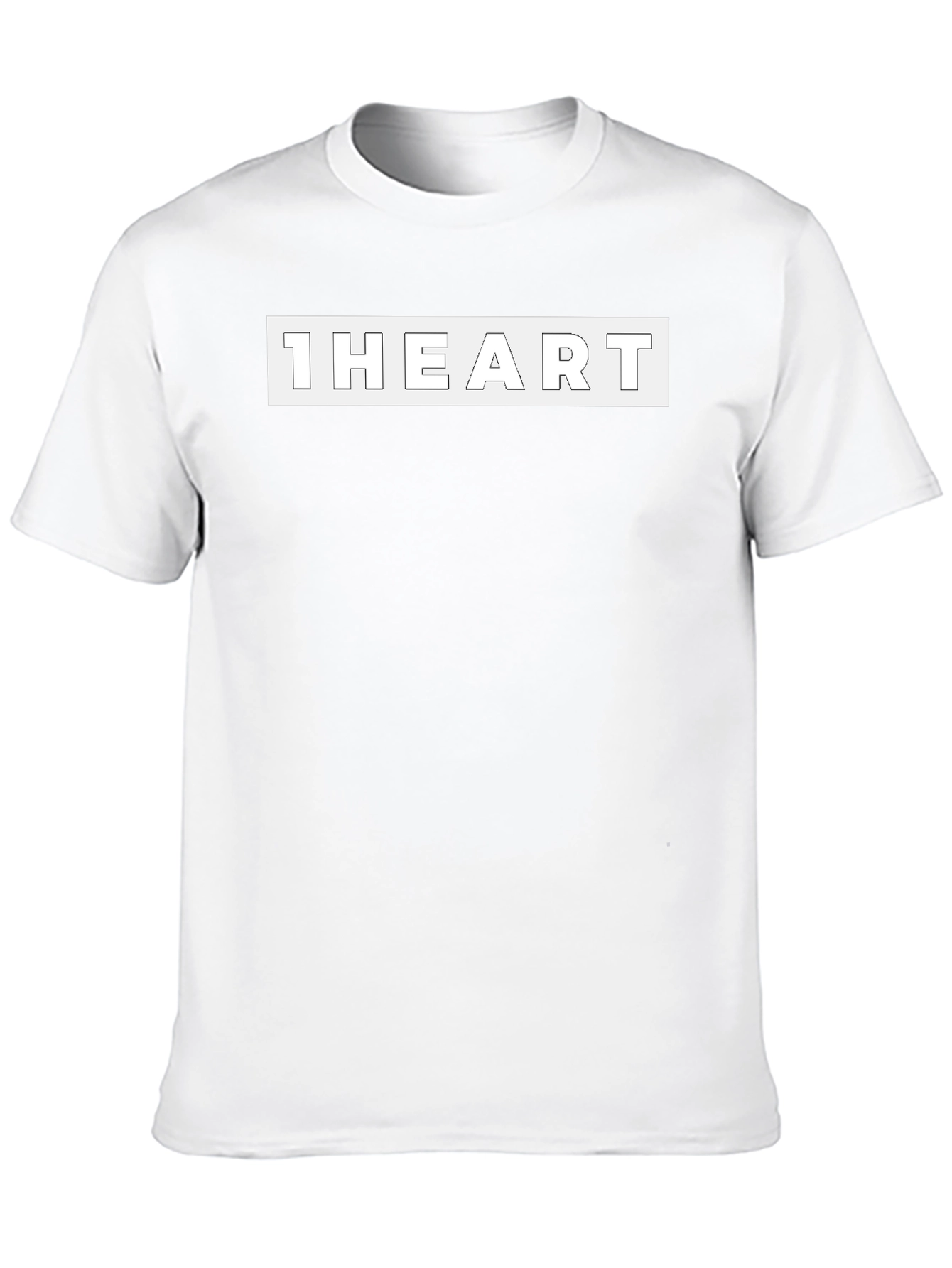 Black 1HEART Graphic Tee - Modern Casual