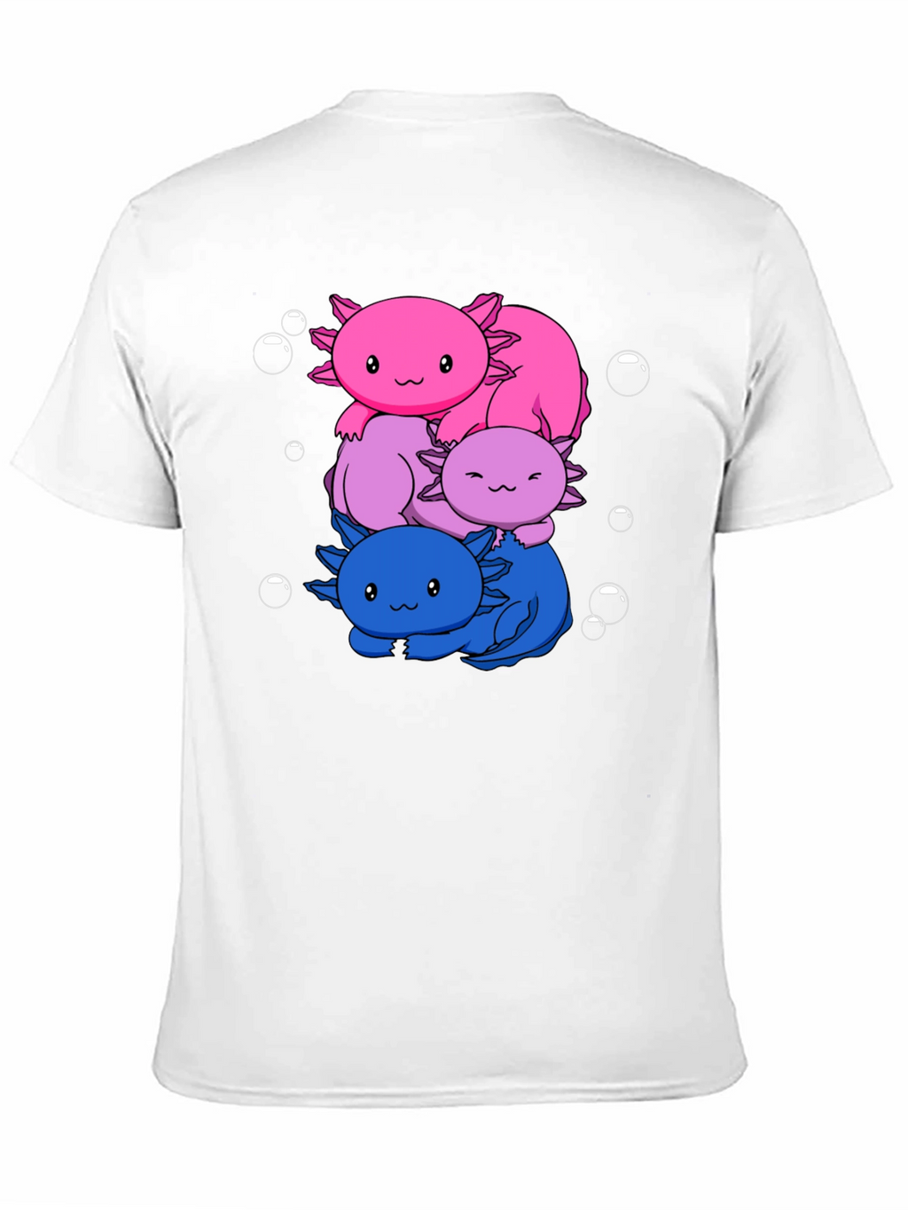 Axolotl Stack Graphic Tee - Kawaii Style