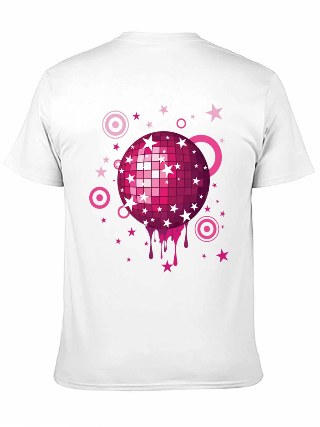 Retro Disco Ball Graphic Tee - Mens Black T-Shirt