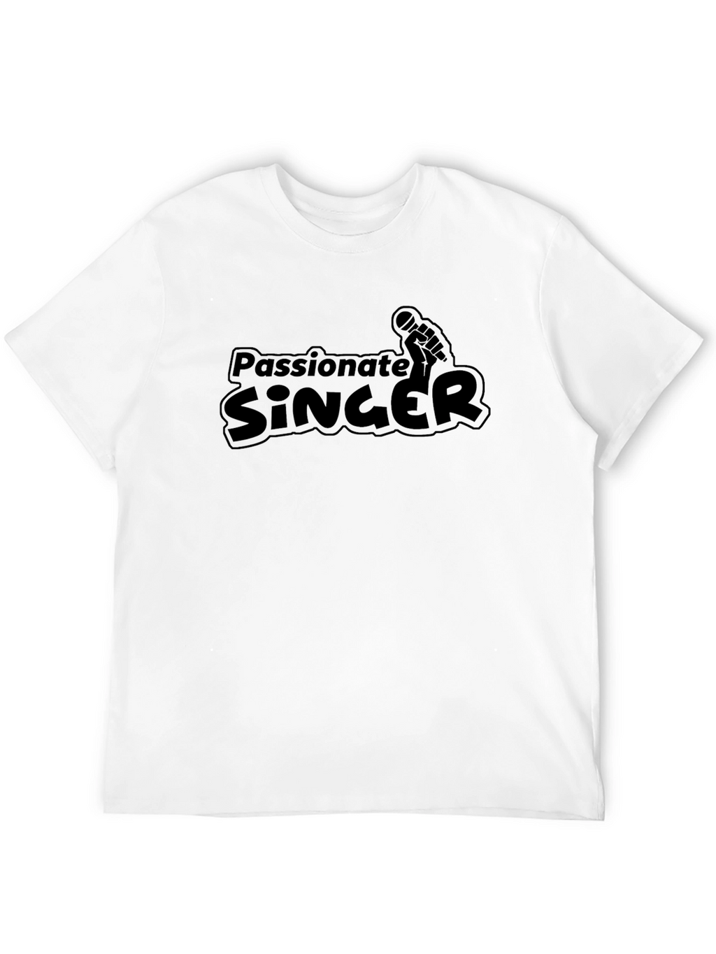 Passionate Singer Black Graphic Tee
