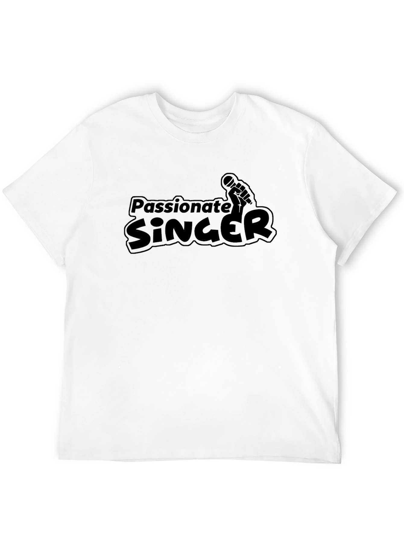 Passionate Singer Black Graphic Tee