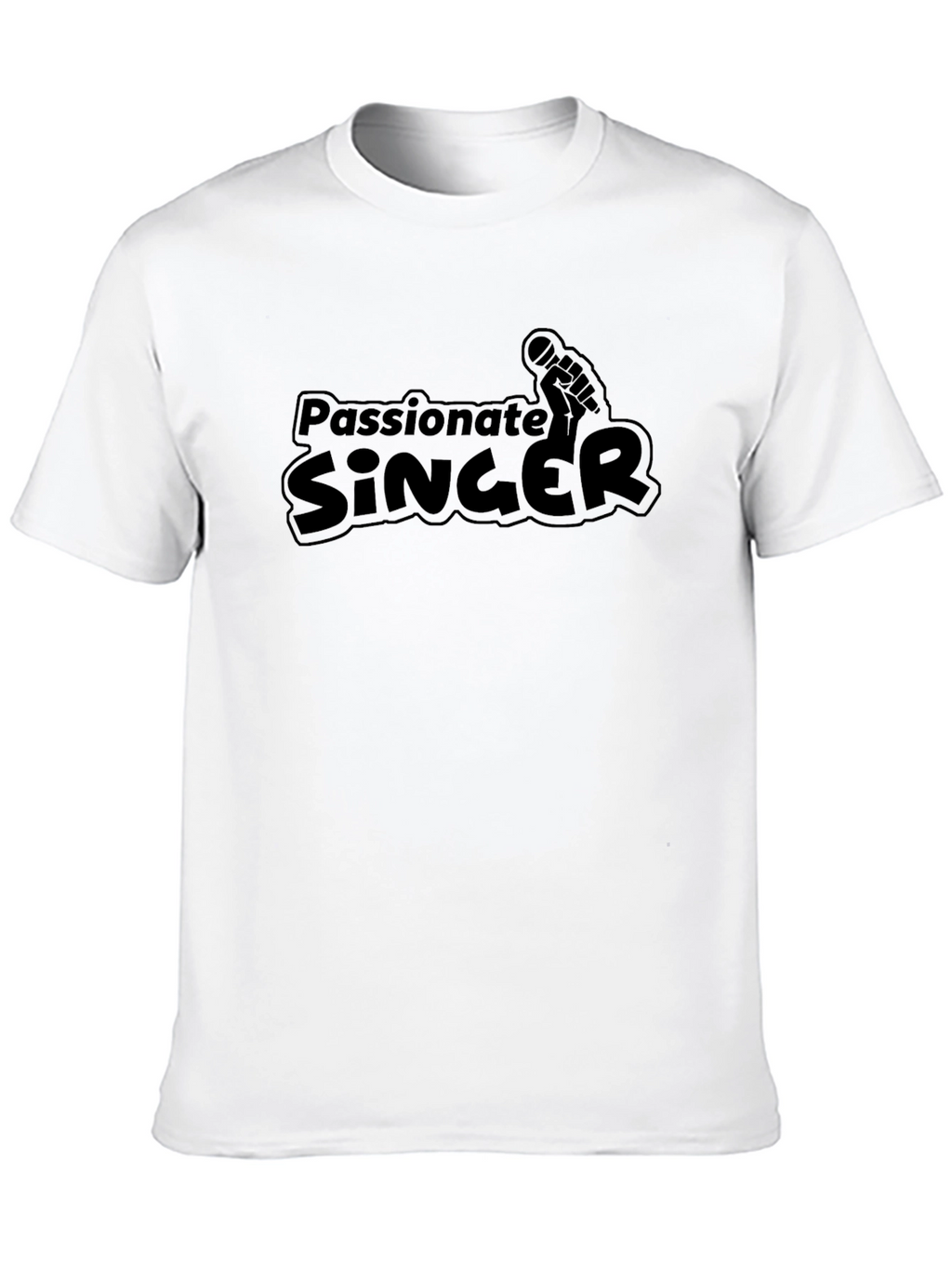 Passionate Singer Black Graphic Tee