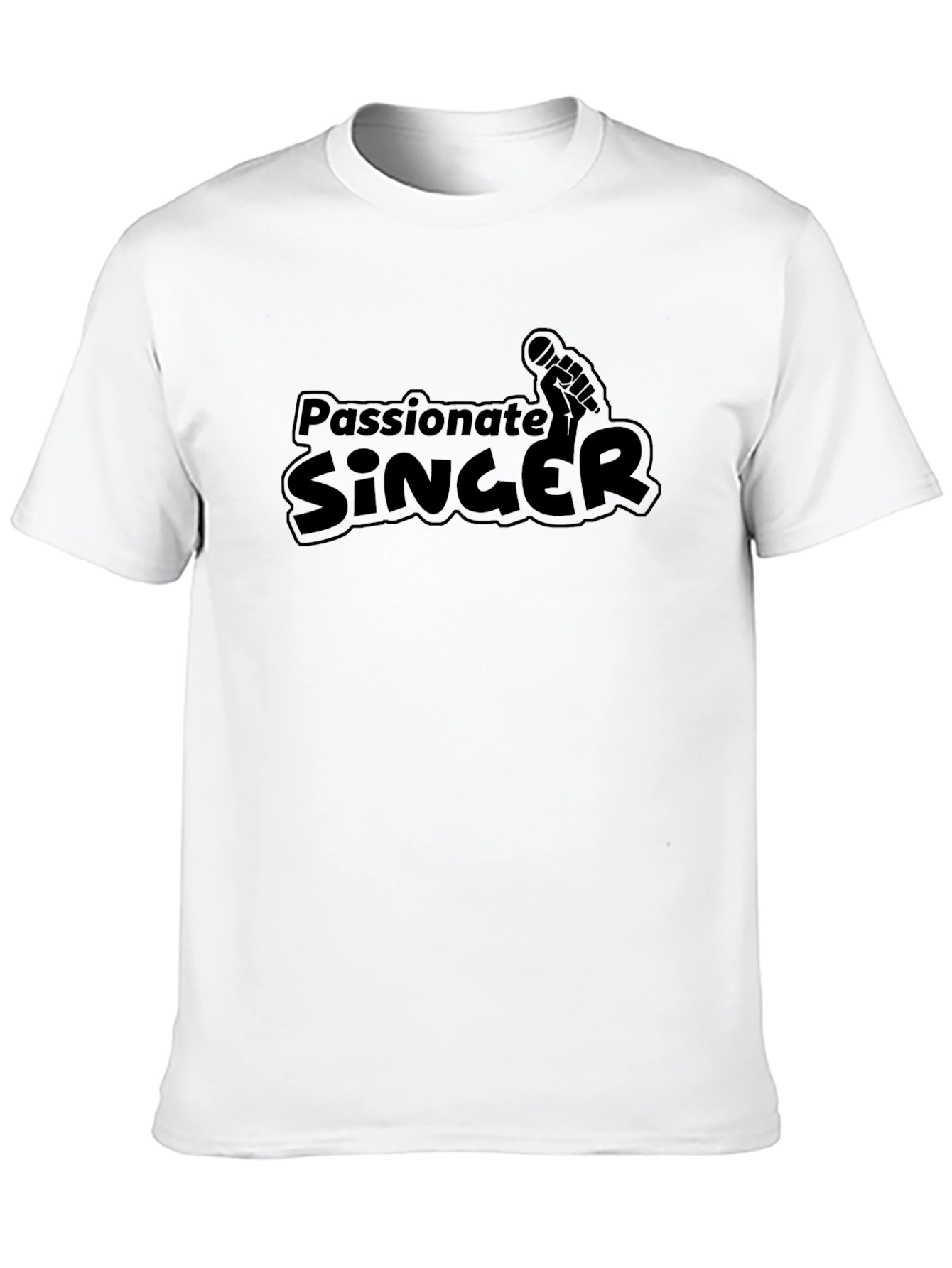 Passionate Singer Black Graphic Tee