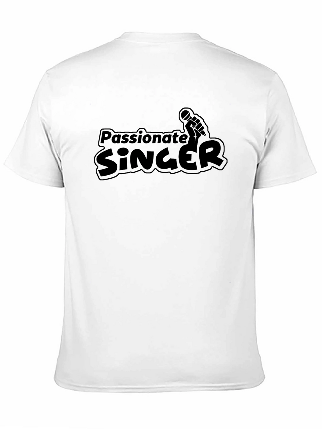 Passionate Singer Black Graphic Tee