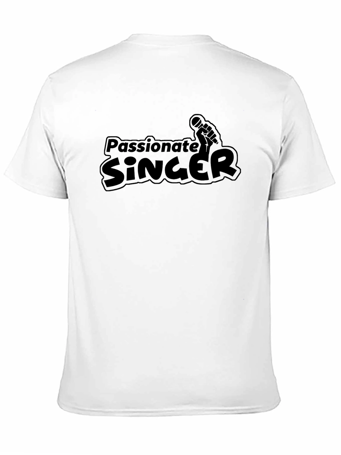 Passionate Singer Black Graphic Tee