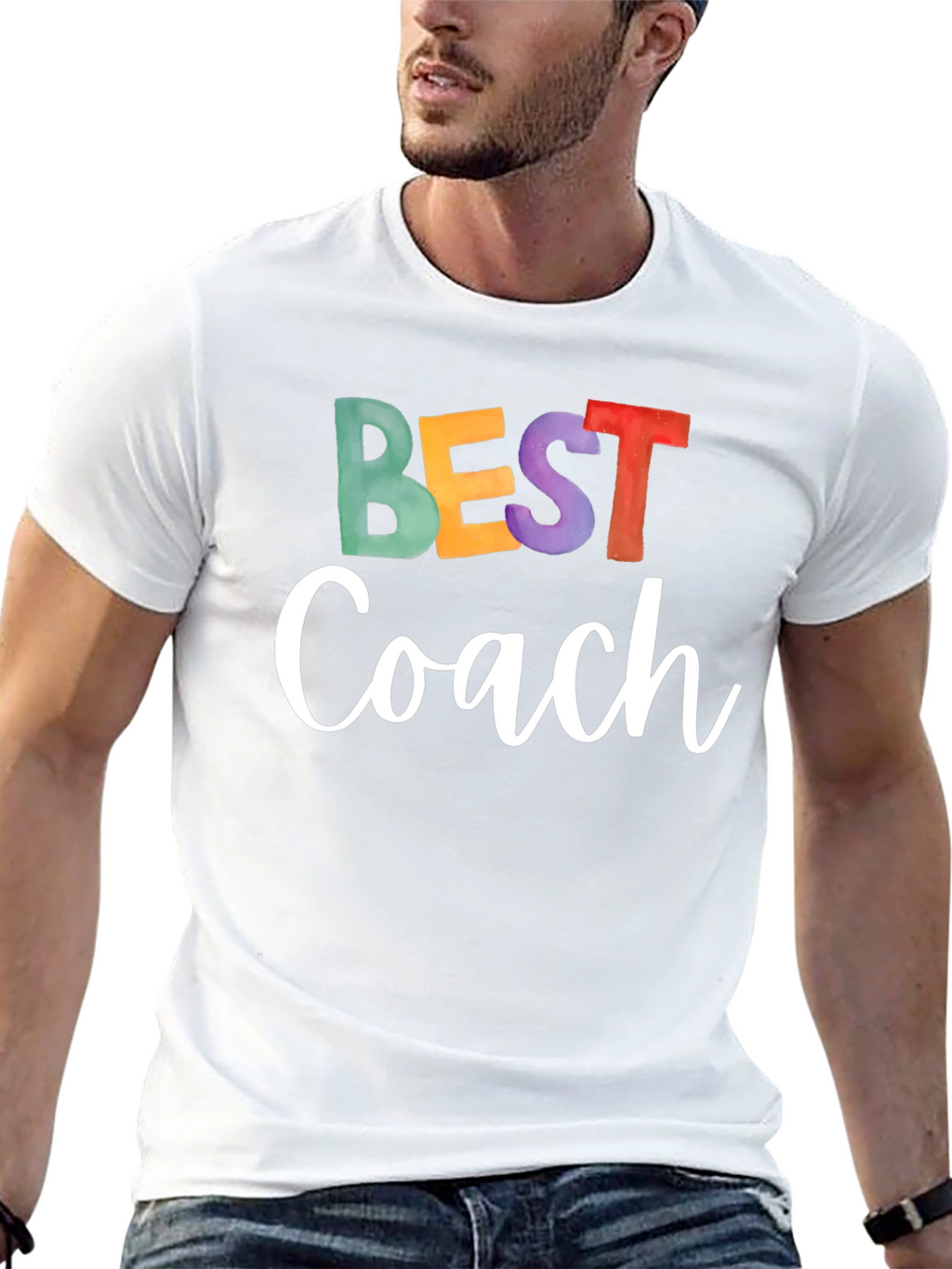 Best Coach Graphic T-Shirt